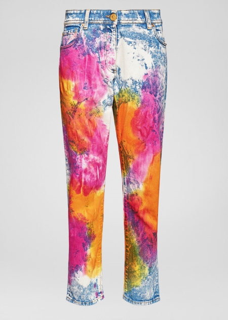 Blugi Versace Tie-Dye Dama | RHPOUYZ-05